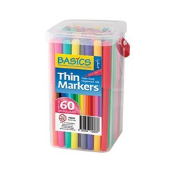 Zart Basics Thin Markers Tub of 60_2